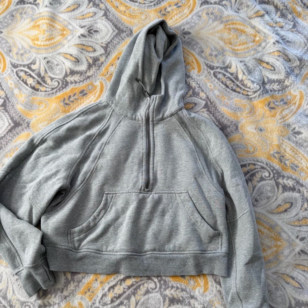 Lululemon Scuba Oversized Half Zip Hoodie Dark Grey size M/L